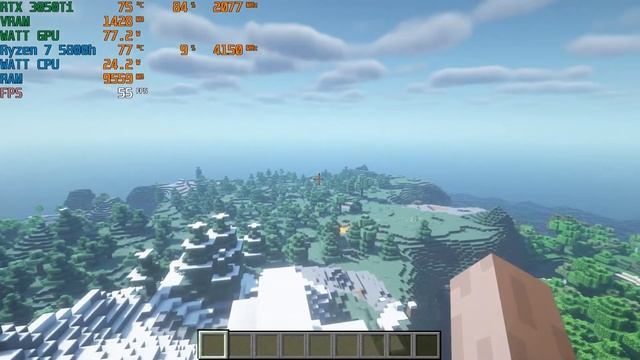 Minecraft RTX on ASUS ROG STRIX G15 G513QE | Ryzen 7 5800h RTX 3050 Ti | with BSL SHADERS смотреть онлайн