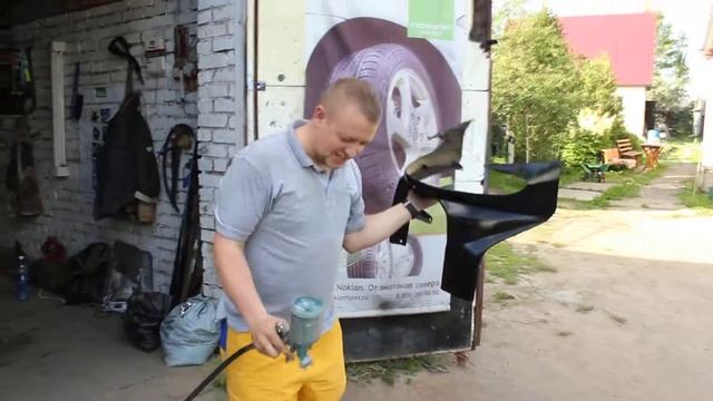 №3. Покраска переднего пластика Сузуки Скайвей смотреть онлайн