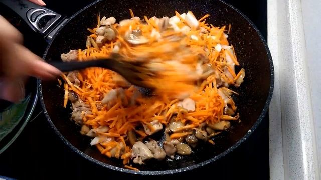 Жареная вермишель с курицей! Вкусный и сытный ужин! смотреть онлайн
