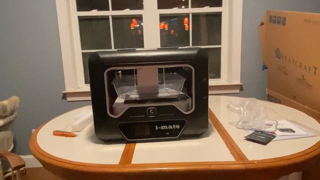 Qidi i-Mate S 3d Printer Open box and first prints смотреть онлайн