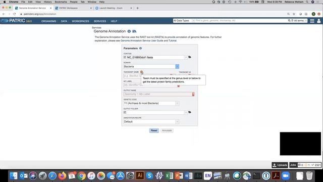 Submitting a job to PATRIC Genome Annotation Service смотреть онлайн