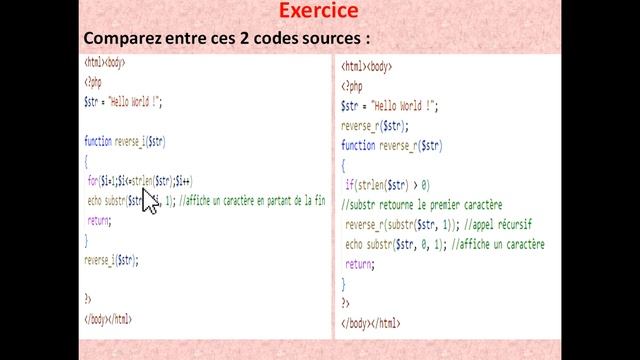 TP 07 : la Récursivité et les Boucles en PHP : Calcul de Complexité. смотреть онлайн