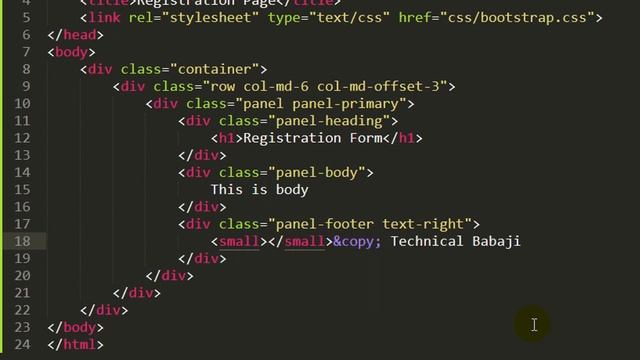 How to Create a HTML Registration Form using bootstrap смотреть онлайн