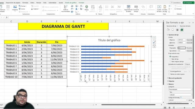 LA FORMA MÁS FÁCIL DE HACER UN DIAGRAMA DE GANTT EN EXCEL! POCOS PASOS ✅✅ смотреть онлайн
