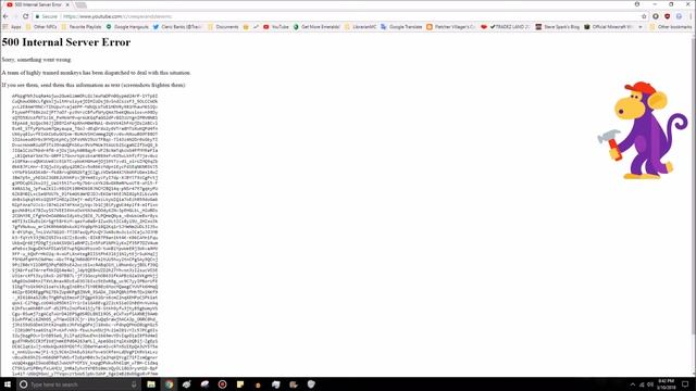 500 Internal Server Error on YouTube? Weird... смотреть онлайн