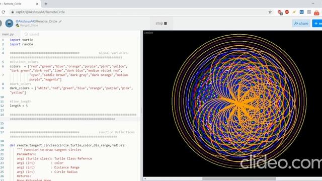 Rangoli Circle Design Python Turtle смотреть онлайн