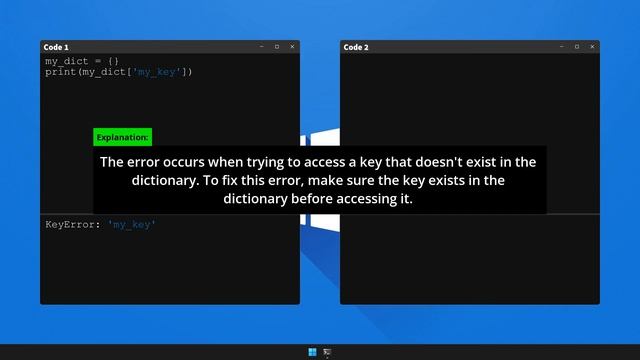 How to fix KeyError in Python смотреть онлайн
