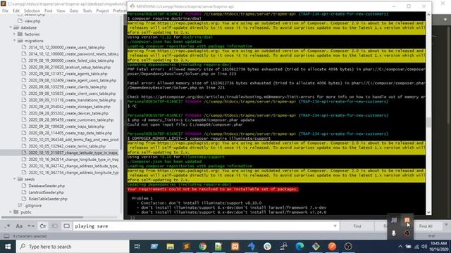 Laravel 7 migration change column type save update multiple table eloquent query validation try смотреть онлайн