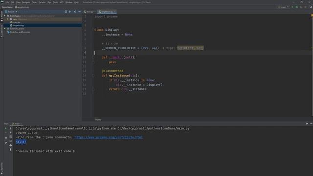 #1 Пишем игру на python. PyGame смотреть онлайн
