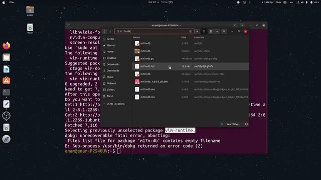 m17n-db E: Sub-process /usr/bin/dpkg returned an error code(2) смотреть онлайн