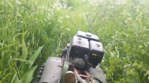 Работа бурьянокосилки Терминатор Т650.