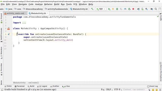 1 App with kotlin to Handle the Button Click Event by using way 1 | Handling onClick Event | Part: смотреть онлайн