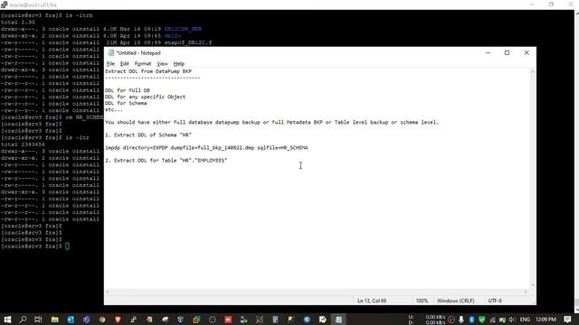 Extract DDL from Datapump Backup in Oracle смотреть онлайн