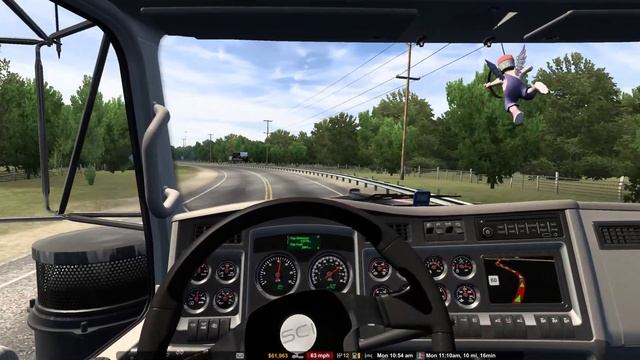 American Truck Simulator Realistic Economy Ep 162 Driving through Texas in the spring time смотреть онлайн
