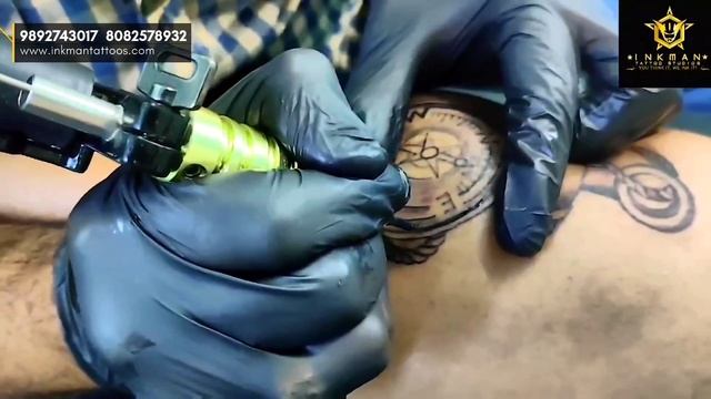 Anchor Live Tattoo Making Video | Inkman Tattoo Studios | Permanent Tattoos | Live Tattoo Session смотреть онлайн