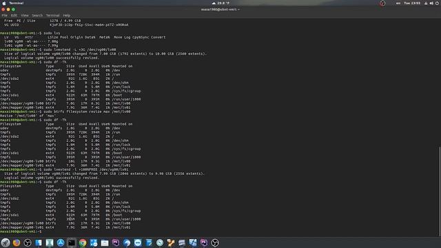 Linux LVM на примере Ubuntu 18.04. Увеличение и Уменьшение Logical Volume. смотреть онлайн