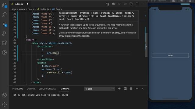Curso de React Native desde Cero - Capitulo 44 Listas con Método map смотреть онлайн