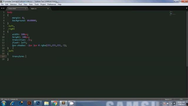 Create Arrow with css - Html Css Tutorial смотреть онлайн