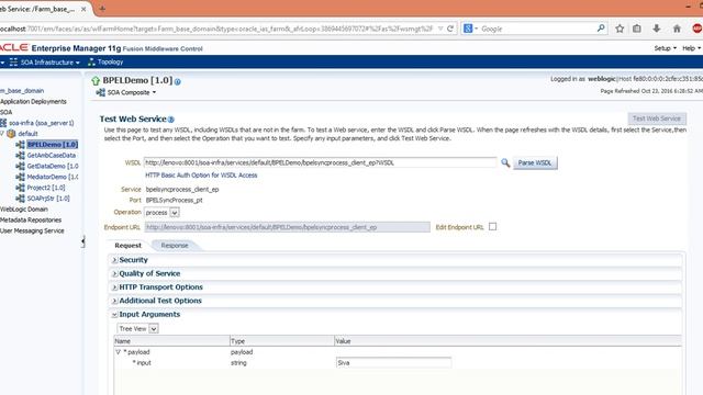ORACLE SOA 11g BPEL Process Video 1 Siva kumar Mande 10 смотреть онлайн