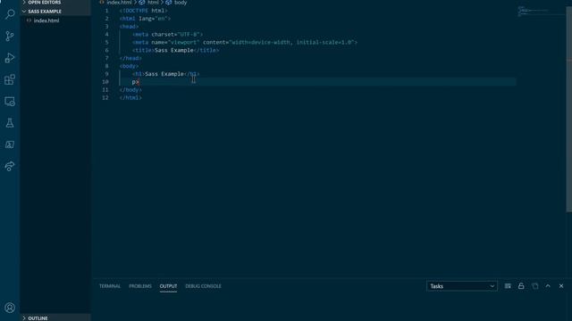 SASS in Visual Studio Code смотреть онлайн