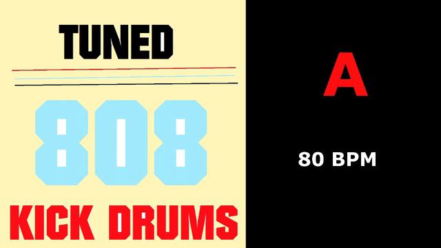 808 Tuned Kick Metronome - A - 80 BPM смотреть онлайн