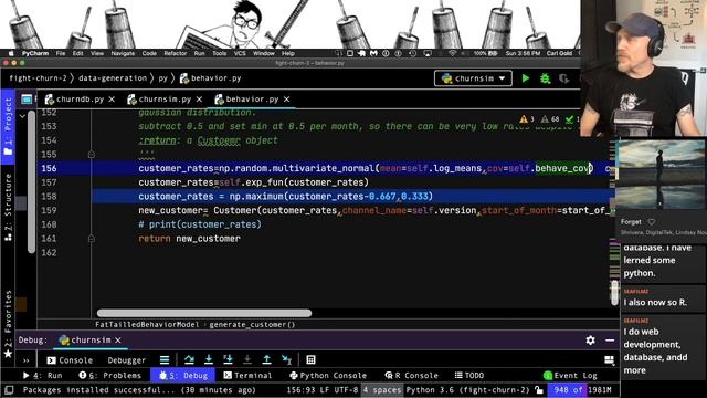Python & SQL Setup + Data Simulation : Ch 1.1, Fighting Churn With Data Science смотреть онлайн