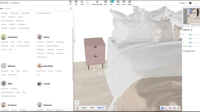 HomeStyler - Pink Studio - Master bedroom смотреть онлайн
