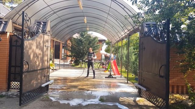 Аппарат высокого давления 200 Бар - 5 в одном / автомойка, пескоструй, каналопромывка и т.д. смотреть онлайн