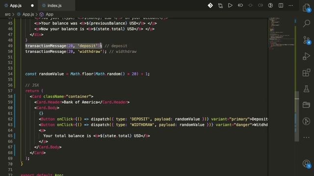 Basic Banking app with useReducer Hook #4 смотреть онлайн