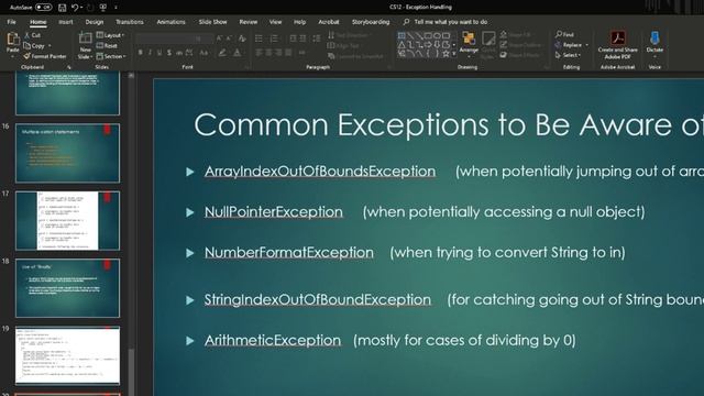 CP12 - Exception Handling Part 2 смотреть онлайн