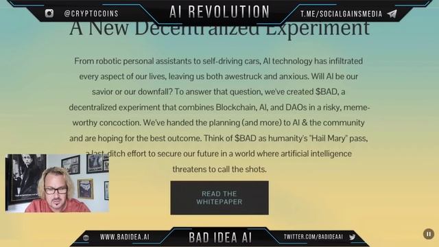 Bad Idea AI Token | The first true AI meme token, combining Blockchain, Ai & DAO's. смотреть онлайн