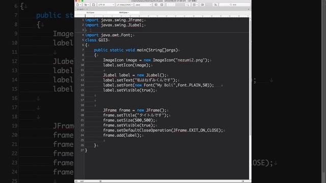 javaでJFrameを使って、ねずみくんのウインドウを作成してみた смотреть онлайн