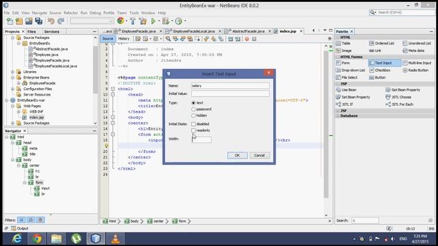 Entity bean EJB смотреть онлайн