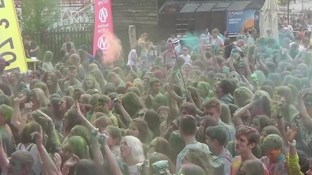 Russian Color Fest 2015 Kazan. Holi India. Фестиваль красок 2015 в Казани смотреть онлайн