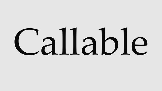 How to Pronounce Callable смотреть онлайн