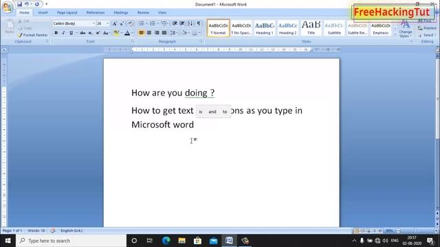 How to get text suggestions as you type in Microsoft Word in Windows 10 ? смотреть онлайн