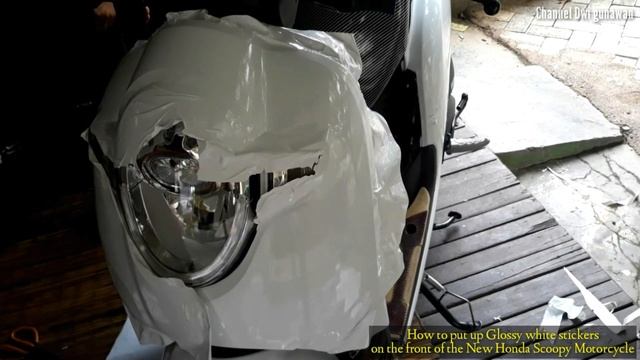 How to wrap Motorcycle stickers - Honda scoopy newest motorcycle смотреть онлайн