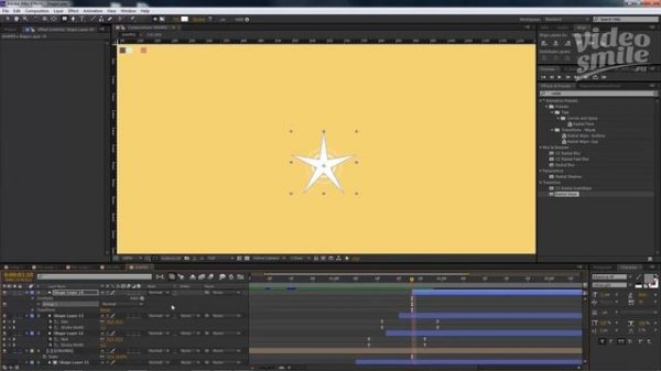 After Effects. Потрясающая шейповая анимация. (VideoSmile)