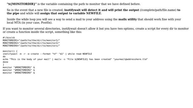 Continuously detect new file(s) with inotify-tools within multiple directories recursively смотреть онлайн