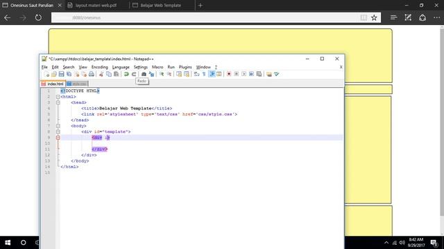 Cara Membuat Template Website Sederhana Dengan HTML dan CSS смотреть онлайн