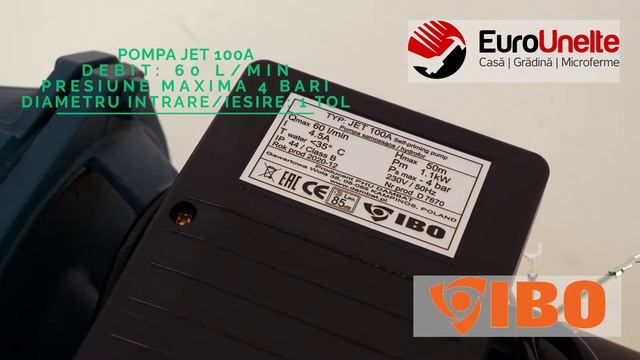 POMPA HIDROFOR IBO DAMBAT JET 100A (a) 1.1kw смотреть онлайн