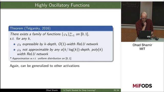 Ohad Shamir (Weizman Institute) -- Is depth needed for Deep Learning? смотреть онлайн