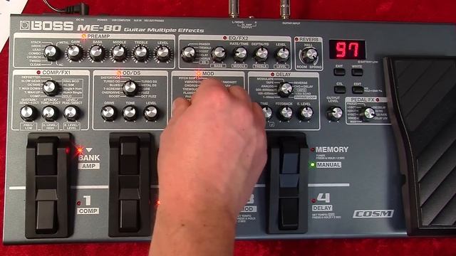 Boss ME-80 Saving Patches Tutorial смотреть онлайн