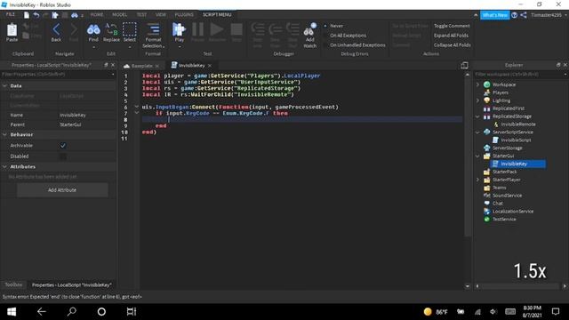 Invisible Script Tutorial in Roblox Studio! | Arro смотреть онлайн