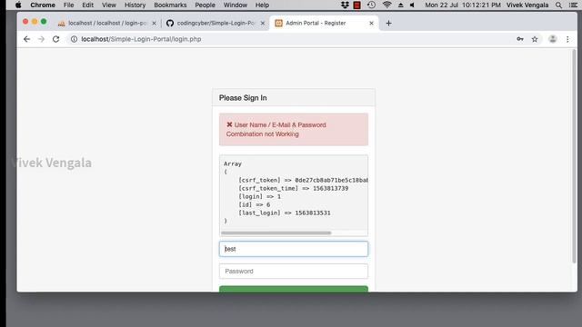 How to Create Secure User Register/Login/Reset Portal - 3/4 User Login смотреть онлайн