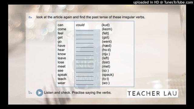 7C 3 58 Grammar: Irregular verbs смотреть онлайн