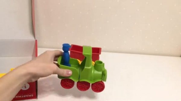 Мой первый Поезд с животными, 22 дет. Магнитный конструктор SmartMax/ Bondibon