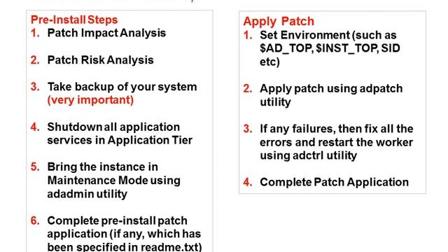 Oracle APPS DBA - Patching and Maintenance - 7/8 смотреть онлайн
