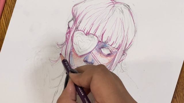 draw with me: colored pencil drawing walkthrough смотреть онлайн