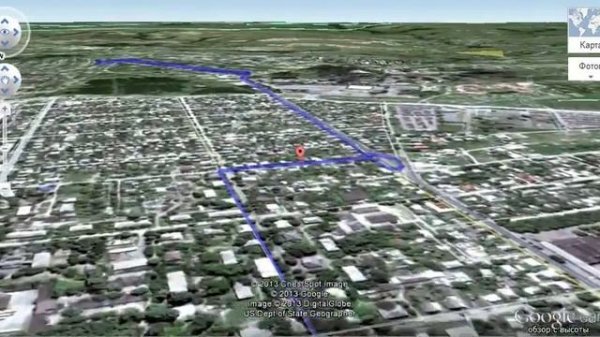 Google Maps - имитация маршрута